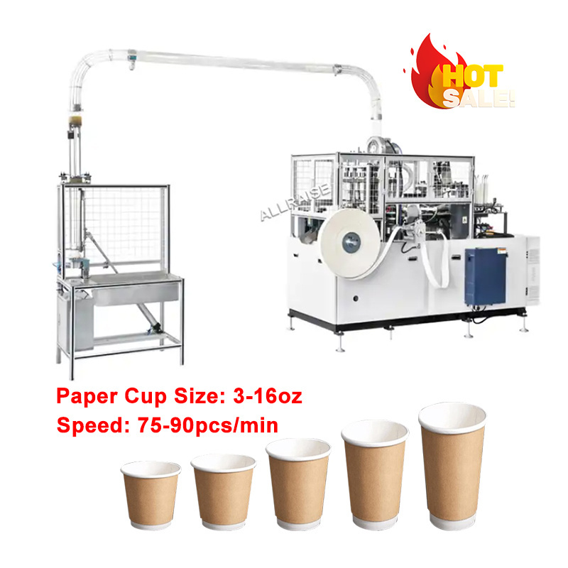 Fully Automatic Disposable Tea Coffee Take Away Cups Production Maker Small Paper Bowl Forming Paper Cup Making Machine Prices