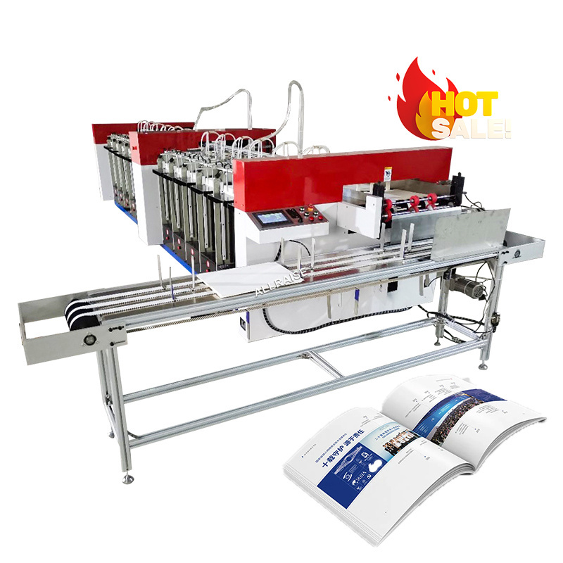 Automatic Paper Gathering Machine Textbook A3 A4 Magazine Newspaper Collating Machine Paper Collator Machine