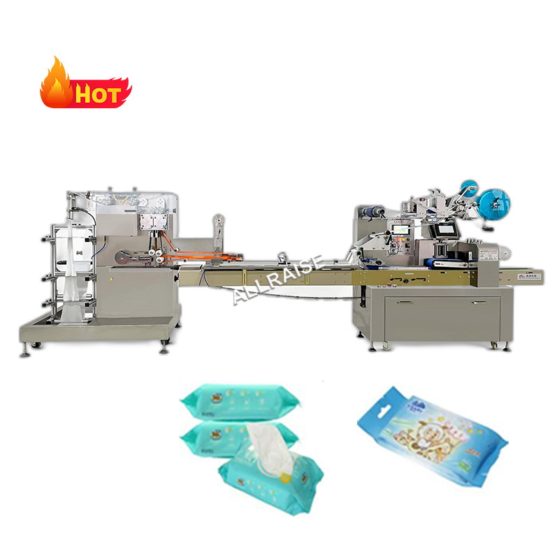 Fully Automatic Wet Tissue Baby Multi Packaging Equipment Wipes Manufacturing Machine