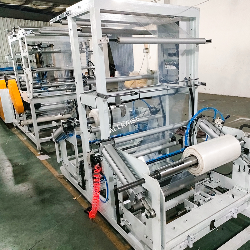 Automatic PE PP Polythene Plastic Ziplock Bag Manufacture Machine Prices Slider Zipper Zip Lock Side Sealing Bags Making Machine