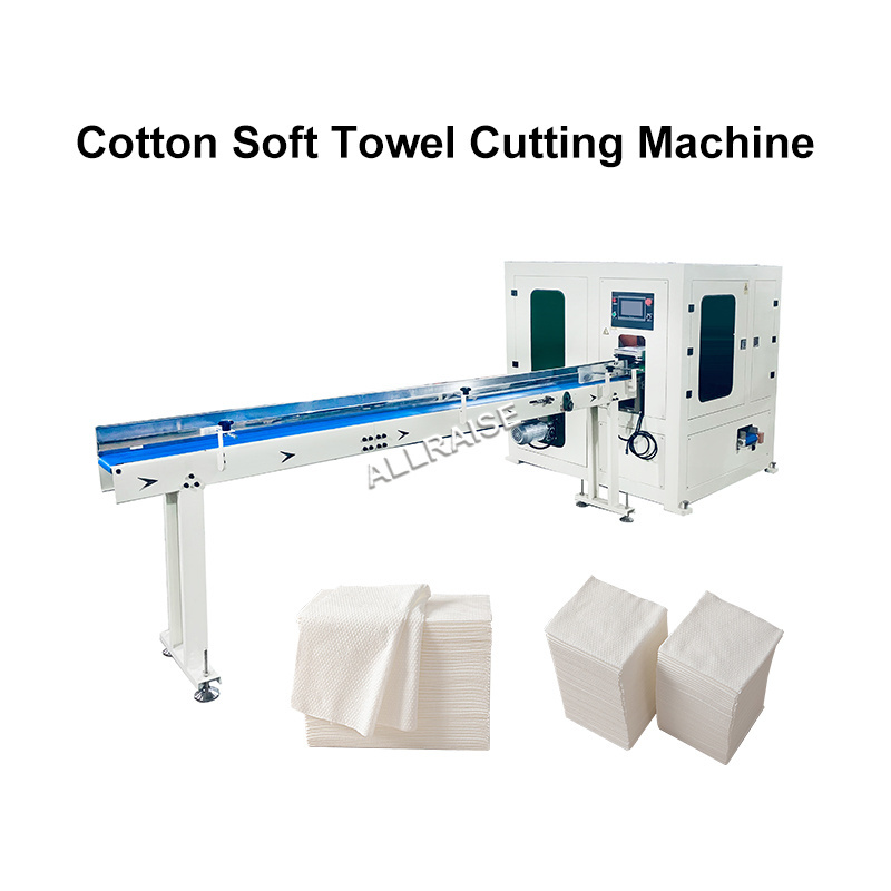 Disposable face towel facial tissue paper production line cotton soft facial tissue cutting folding packing machine