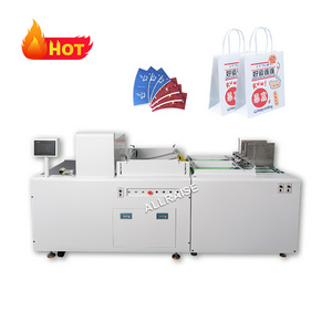 Automatic Digital One Pass Paper Fan Cup Bags Printer Inkjet Kraft  Bag Print Single Phase Pass Printing Machine for Carton Box