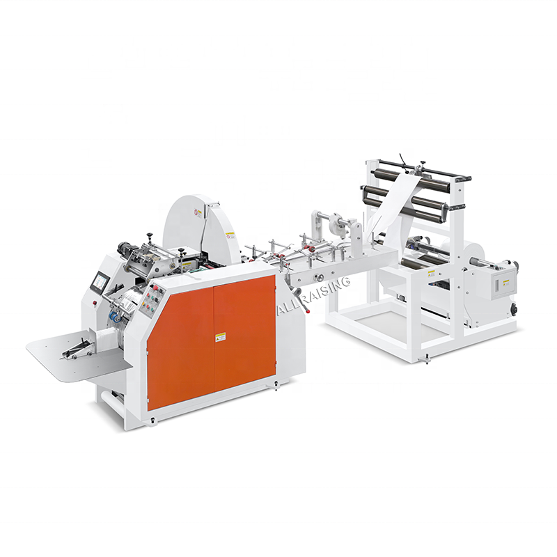 Automatic sharp bottom machines to make paper bags food paper v bottom paper bag making machine with printing