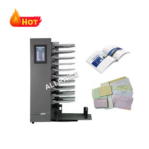 Automatic Calendar Paper Sheet Collator Stacking Machines Price 6 10 12 Bins A3 A4 Counting Collating Gathering Machine for Book