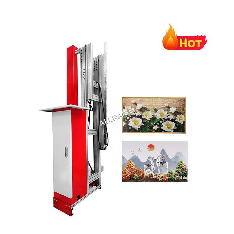 Automatic outdoor robot wall floor printing machine cmyk color 3d vertical uv wall art printer printing machine