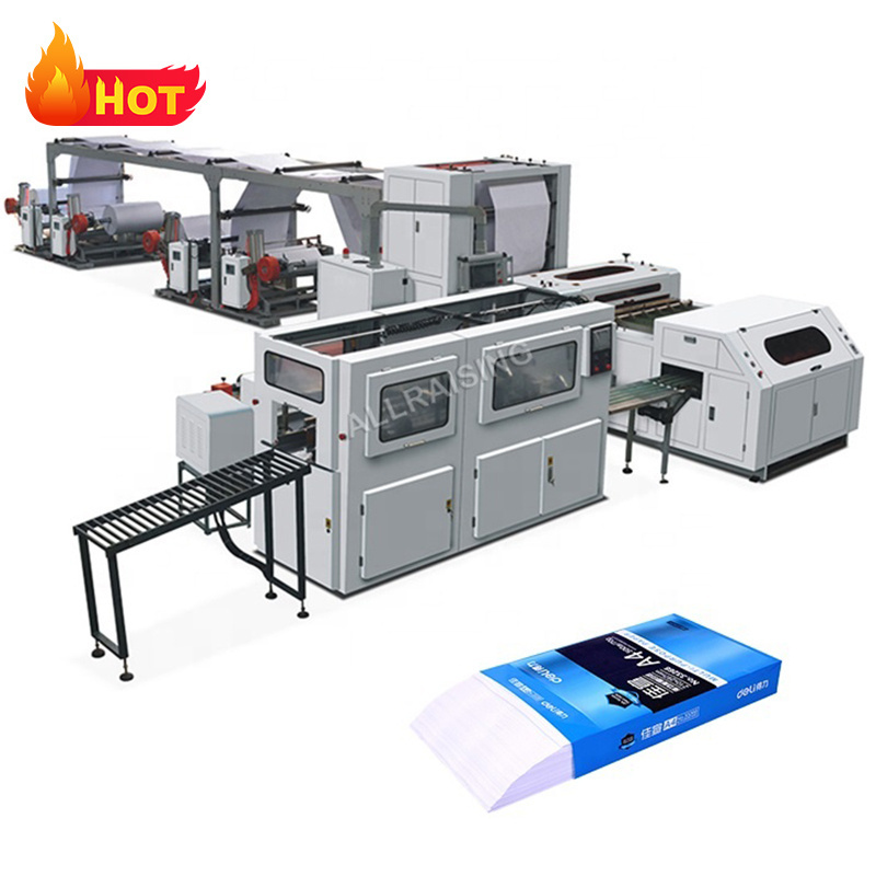 Fully Automatic Multi Feeding Roll to Sheet Cutting and Packing Machine A1 A2 A3 A5 A4 Paper Making Machine