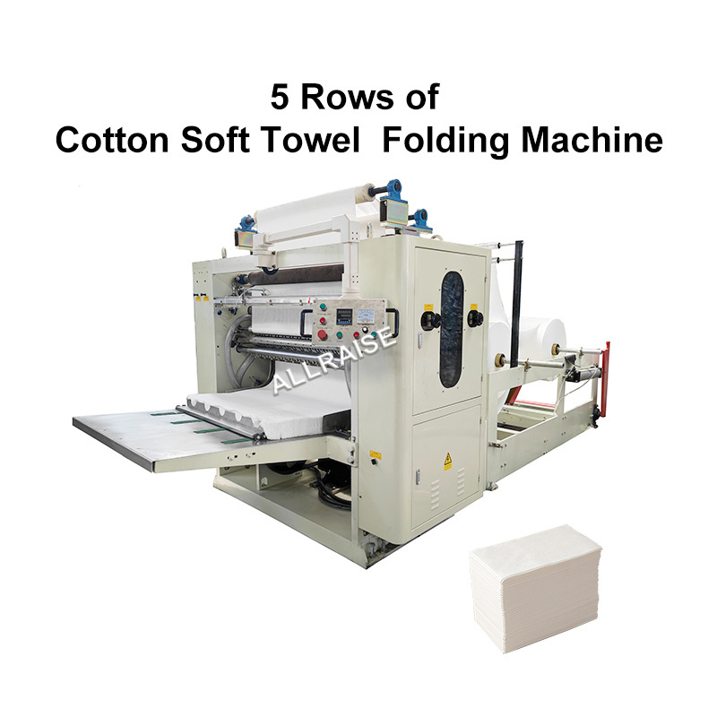 Disposable face towel facial tissue paper production line cotton soft facial tissue cutting folding packing machine