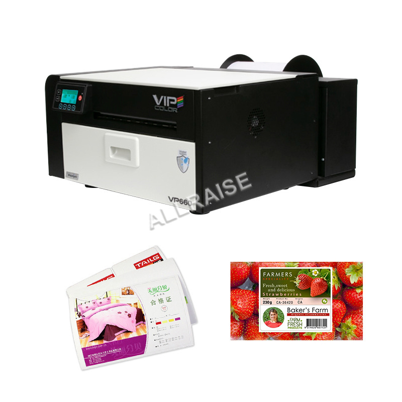 OR-VP660 High Speed Ink Cartridge Label Print and Cut Machine Water Resistant Multi-colored Inkjet Label Printer