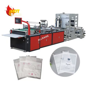 Automatic PE PP Polythene Plastic Ziplock Bag Manufacture Machine Prices Slider Zipper Zip Lock Side Sealing Bags Making Machine