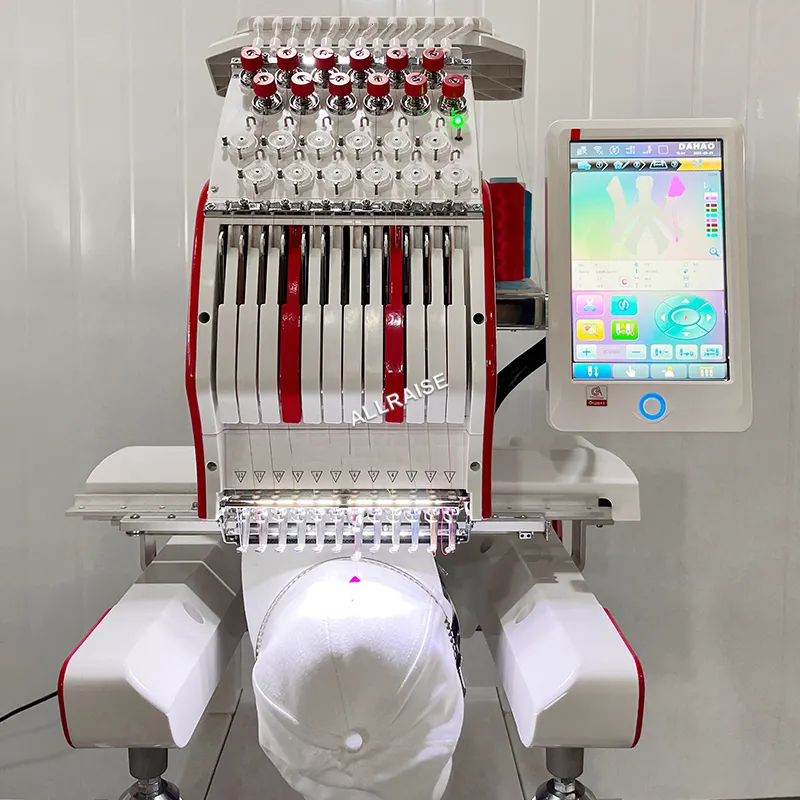 Low Price Automatic Digital 9 12 15 Needles 1 Head Embroidery Sewing Machine Computerized Embroidery Machine For Hat T Shirt