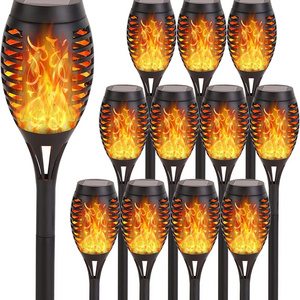 2023 OEM IP65 Led Solar Flickering Flame Torch Lights Outdoor Landscape Courtyard Garden Decoration Lamp Party Lights