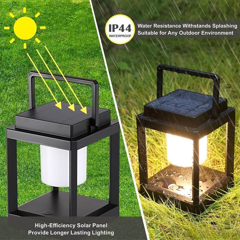 Solar Rechargeable Table Lamp Portable Outdoor Emergency Light Lamp Camping LED Lanterns