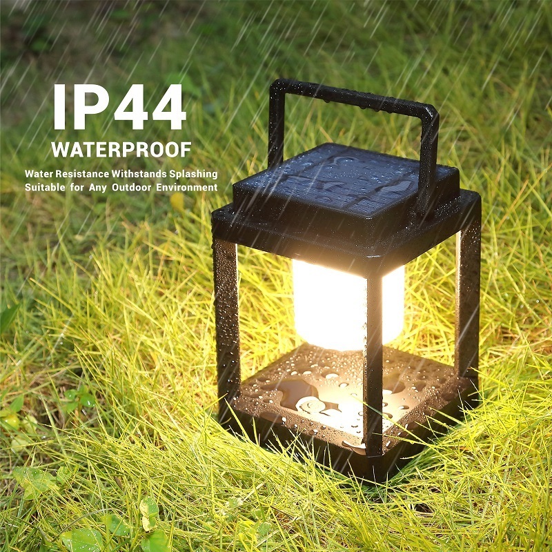 Newest Outdoor Garden IP44 Waterproof Dimmable LED Rechargeable Solar Table Lamp Portable Light