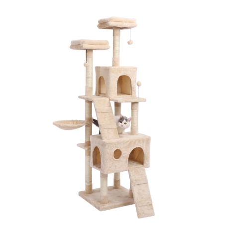 Cat Tree Climbing House Cat Toy Hammock For Scratch Cat Scratcher Tower Condo