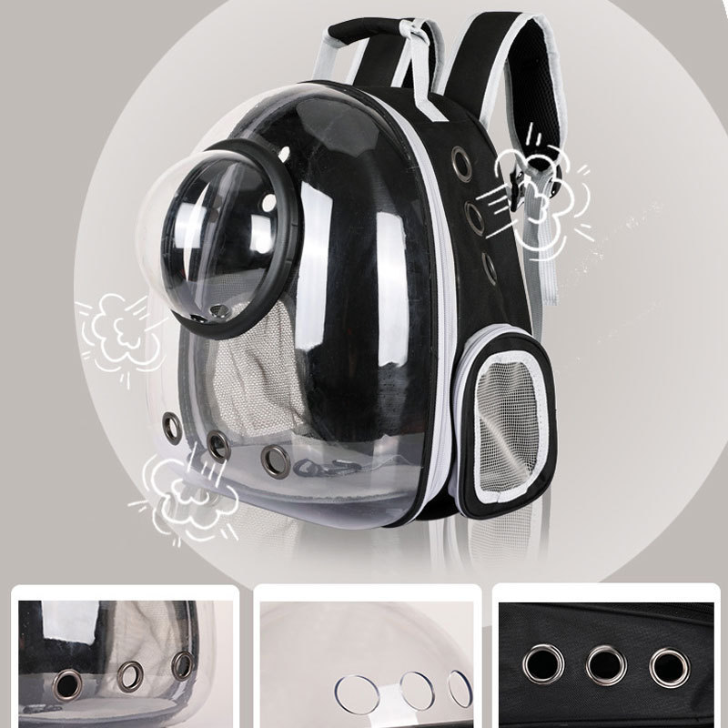 2022 Hot Sale Pet Cat Carrier Transparent Space Capsule Pet Backpack Breathable Large Space Pet Backpack For Cat