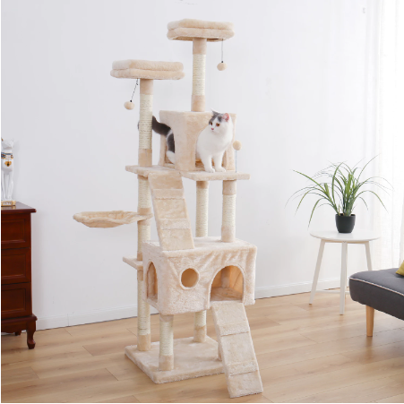 Factory Wholesale Cat Tree House Luxury Large Cat Tree Tower House Climbing Pet Cat Tree