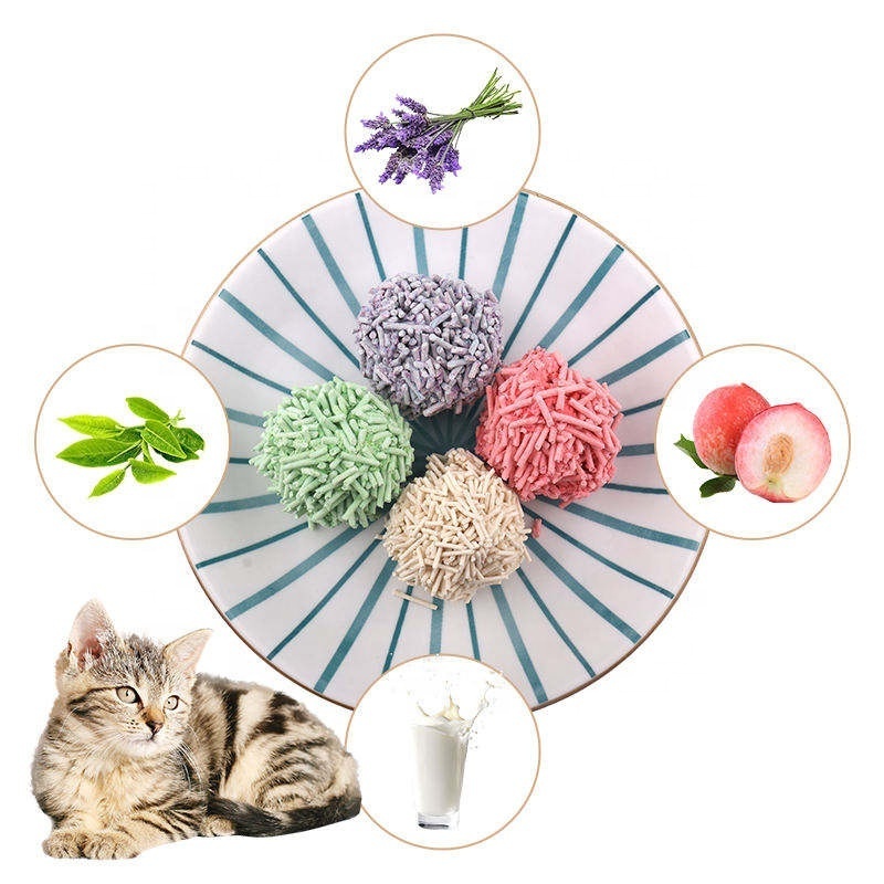 2024 Popular Newest Product IKAT Kitty Sand Dust Free Milk Biodegradable Clumping Broken Tofu Cat Litter