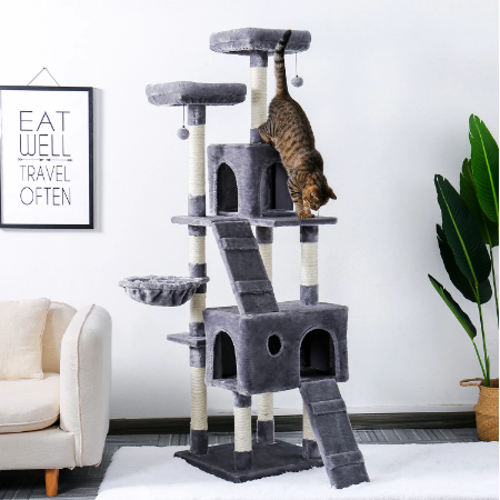 Factory Wholesale Cat Tree House Luxury Large Cat Tree Tower House Climbing Pet Cat Tree