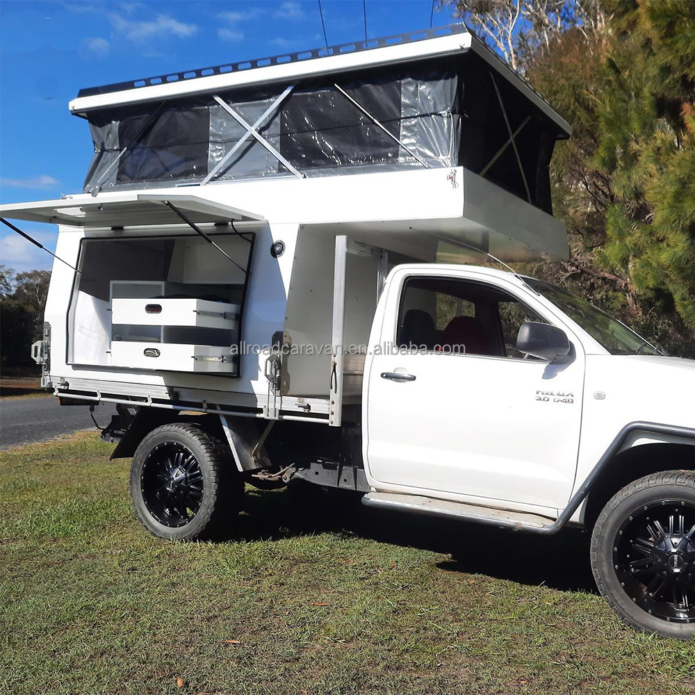 Luxury Pickup Flatbed Truck Campers 4x4 Slide In Slide On Pick Up Expedition Truck Camper For Sale