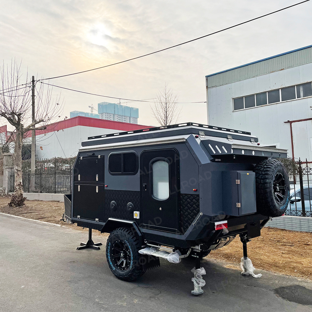 13FT Aluminum Caravan Camper Small Trailer Mini Caravane Motor Home Offroad Rv Caravans