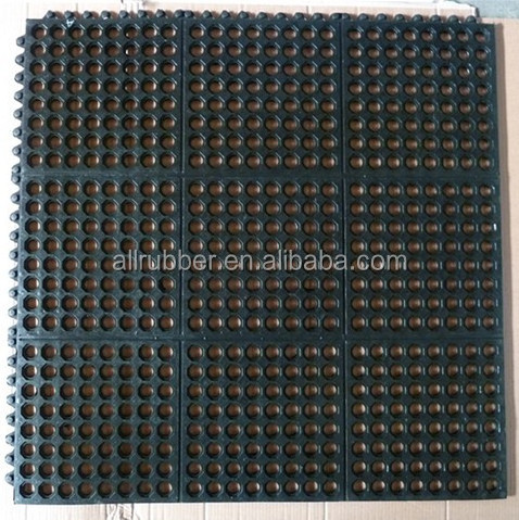 outdoor rubber drainage hole mat/restaurant drainage mat