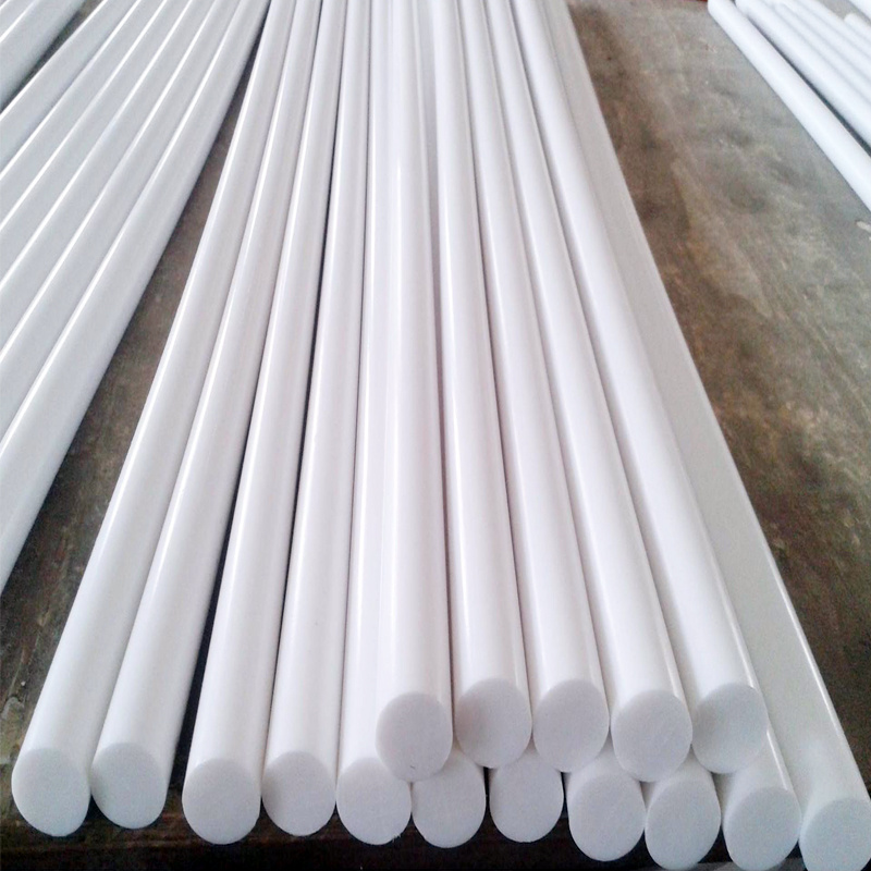 Hot selling Good quality white mold 3-200m Anti Heat Pure Plastic Bar polytef  Electrical insulation PTFE  rod