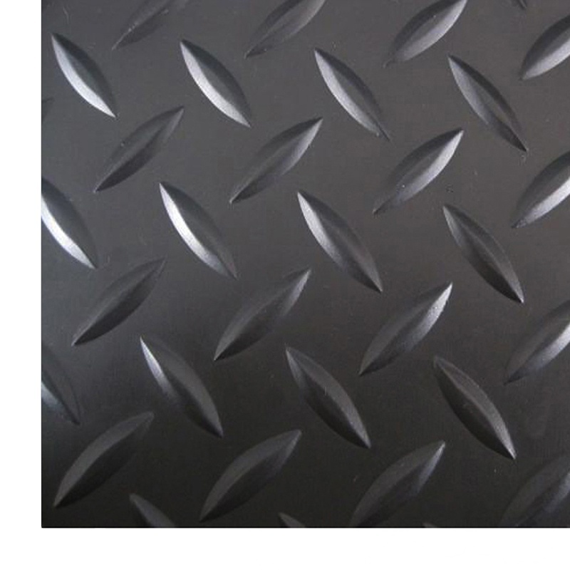 Hot sales good quality 1.5mm~5mm thick 1m~3m width No woven backing Plastic flooring Vinyl non slip mat PVC diamond plate floor