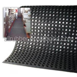 outdoor rubber drainage hole mat/restaurant drainage mat