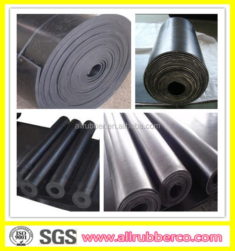 Made in china industrial shock SBR EPDM Neoprene NBR CR IIR Butyl Fabric reinforcement floor mat rubber sheet