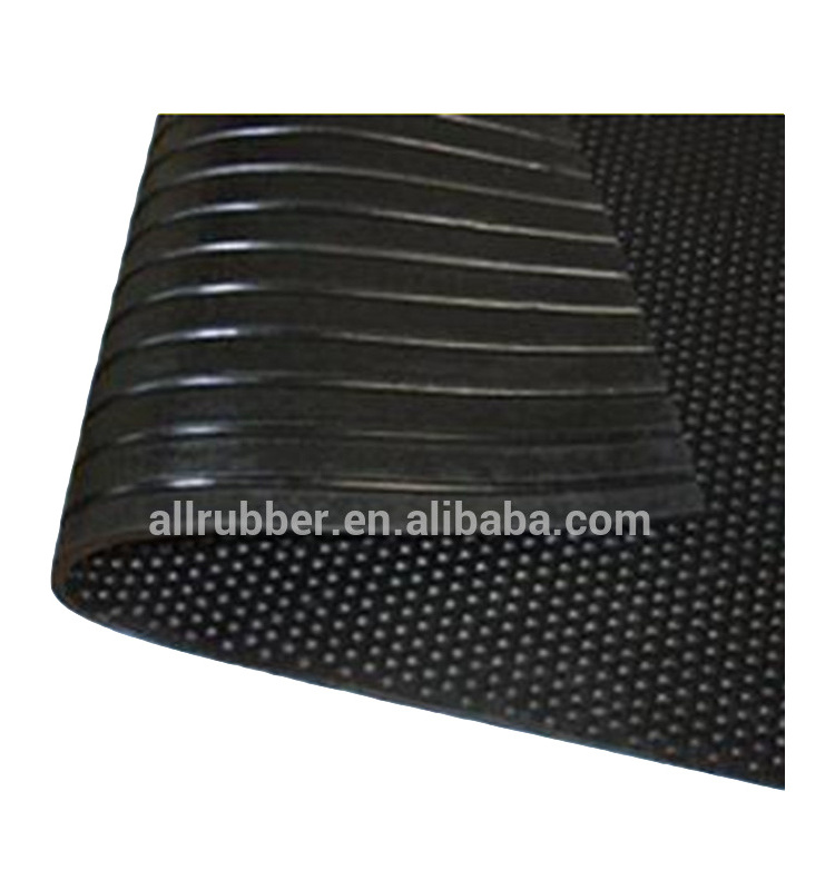 hot selling 17mmx4ftx6ft excellent quality black anti slip flooring horse stall mat cow rubber mat for husbandry