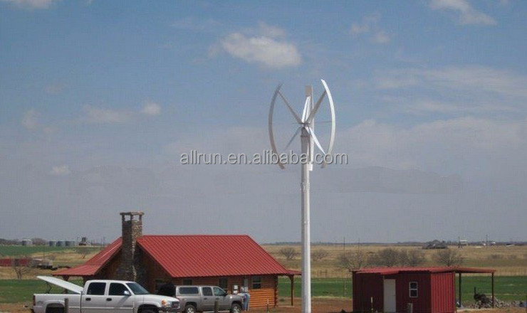 CE Certified Small VAWT Home Vertical Wind Turbine 110V 220V 380V 48V 1KW to 10KW Wind Generator Home Use Leading Companies