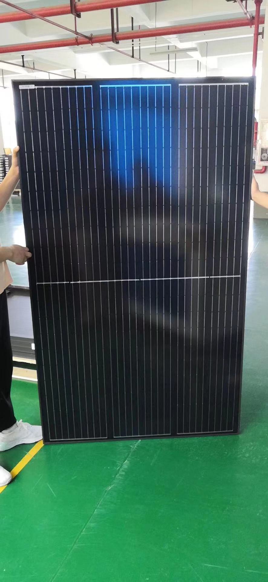 high efficiency solar energy system use hjt module 1000 watt 500 watt 550w 500w home use Black monocrystalline   solar panel