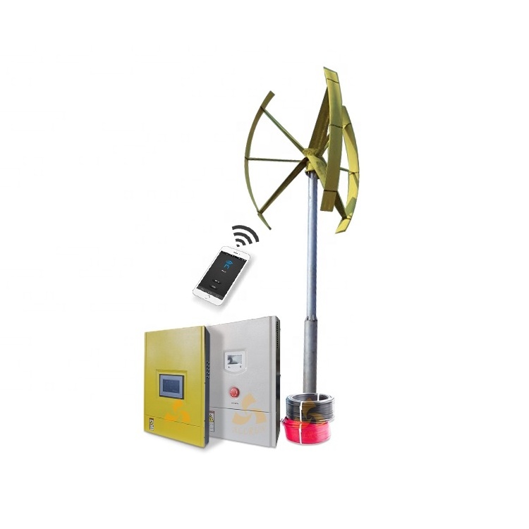 Hot sale ! low start wind speed 1.2m/s 3kw vertical axis wind turbine