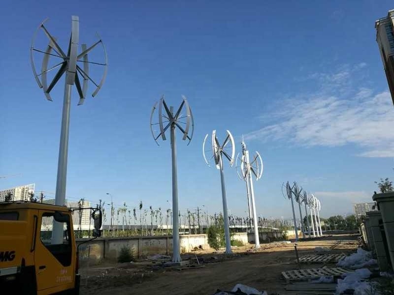 CE Certified Small VAWT Home Vertical Wind Turbine 110V 220V 380V 48V 1KW to 10KW Wind Generator Home Use Leading Companies