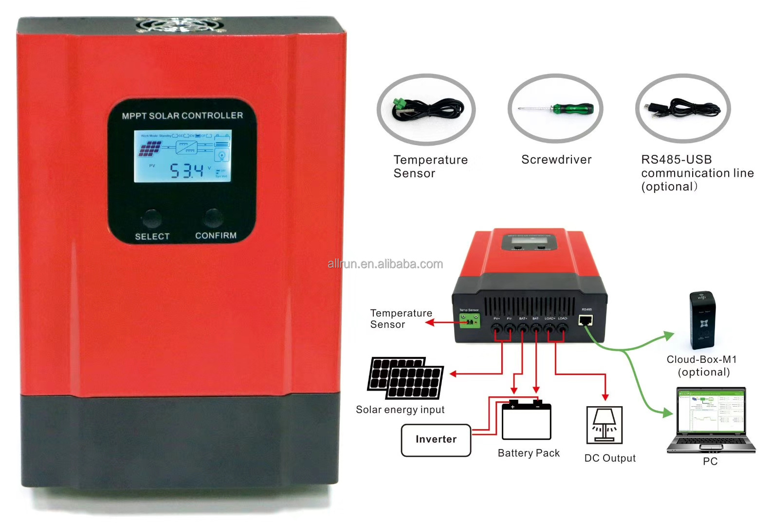 Over 99.5% efficiency 12V/24V/36V/48V 60A 50A 40A Solar charger controller MPPT also called mppt solar regulator