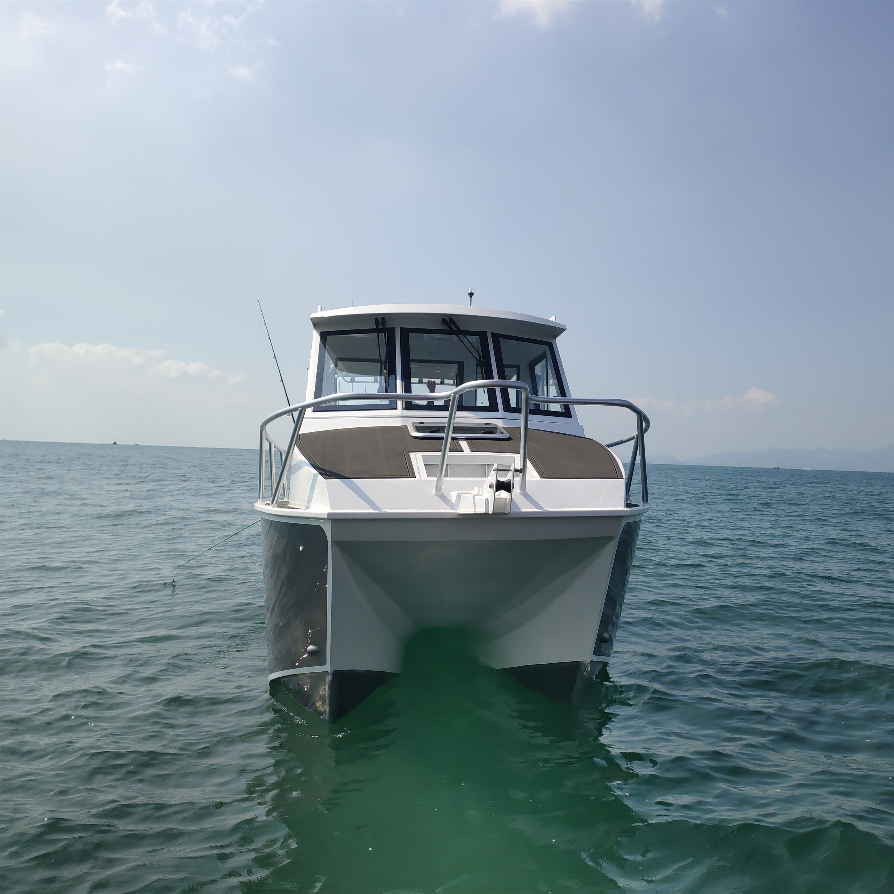 Catamaran factory 25ft 7.7m Aluminum aluminium 6-8 people pleasure fishing catamaran boats