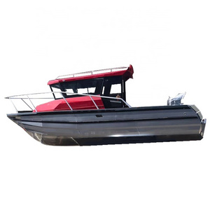 Luxury yacht 25ft/ 7.5m Easy Craft welded aluminum/aluminium fishing boat with CE for sale