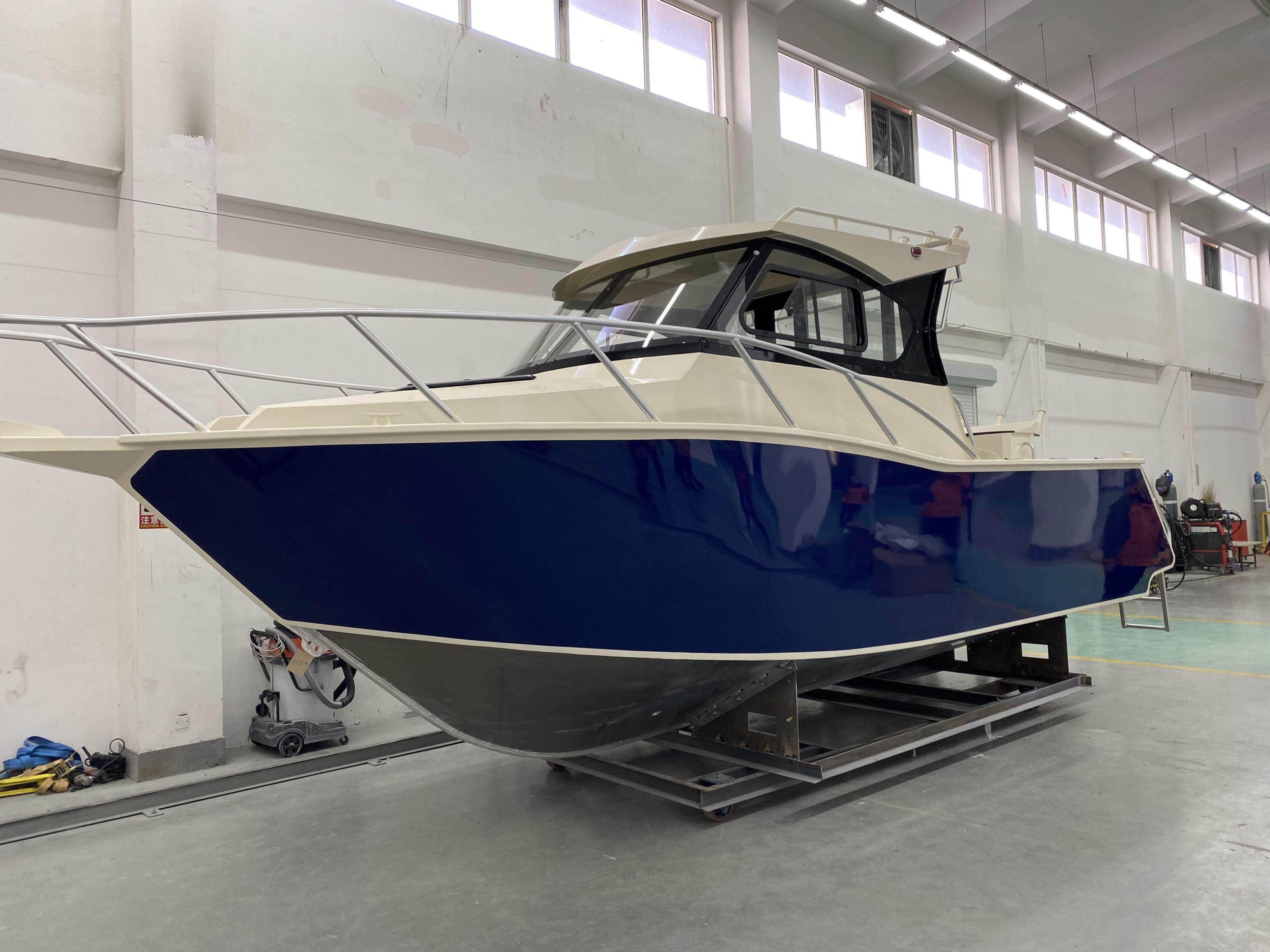 Marine Standard 7.5m Stable Offshore Leisure Aluminium craft Boat for Sale