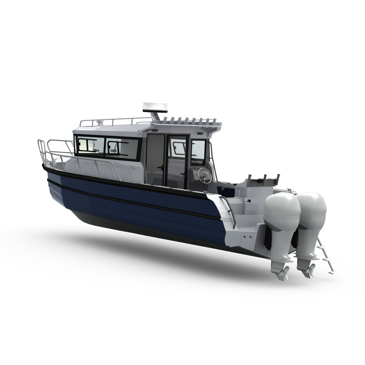 Custom 9m 30ft Multi-propose Welded Aluminum Easy Craft Luxury enclosed full cabin fishing boat for sale