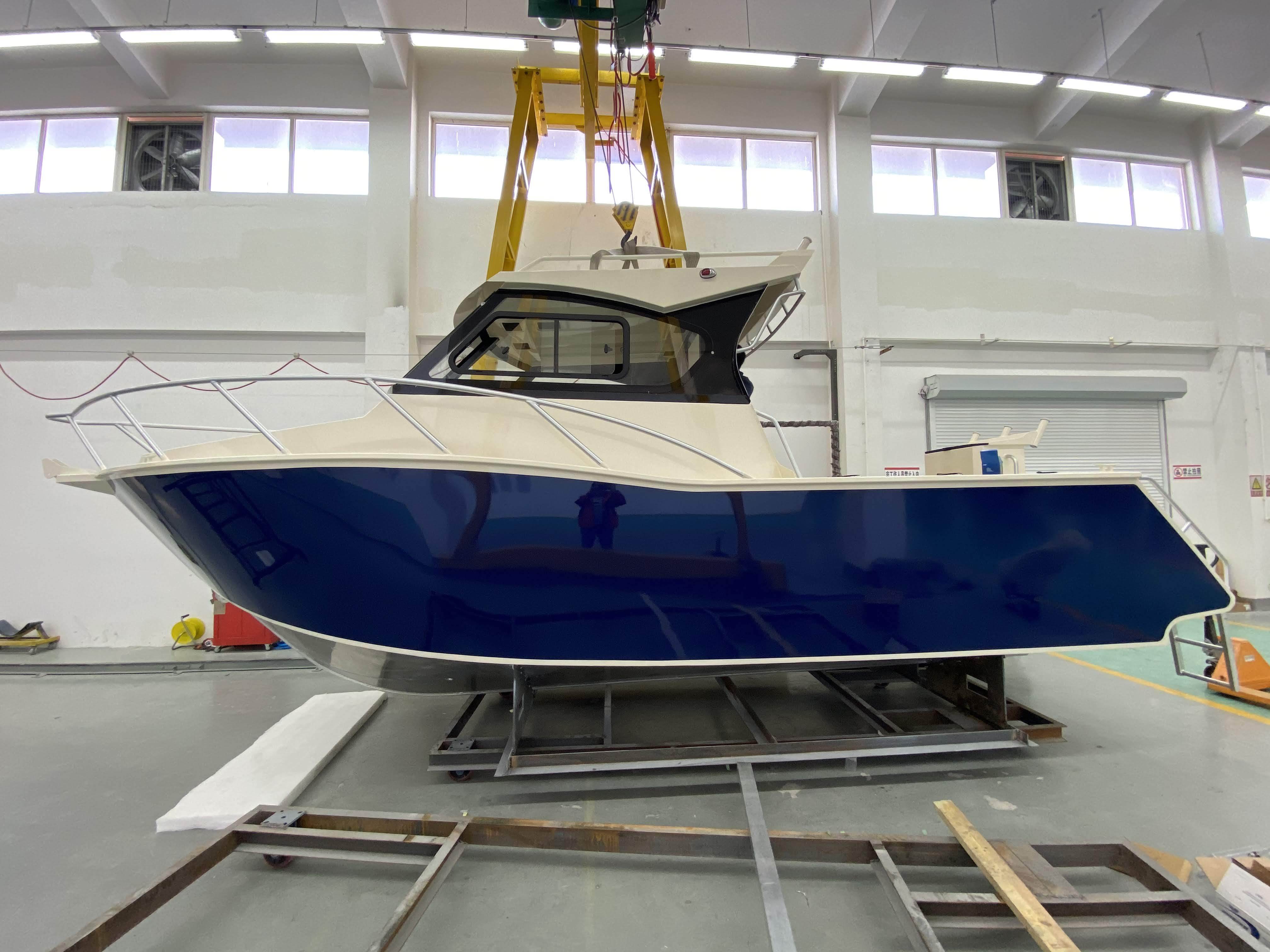 Marine Standard 7.5m Stable Offshore Leisure Aluminium craft Boat for Sale