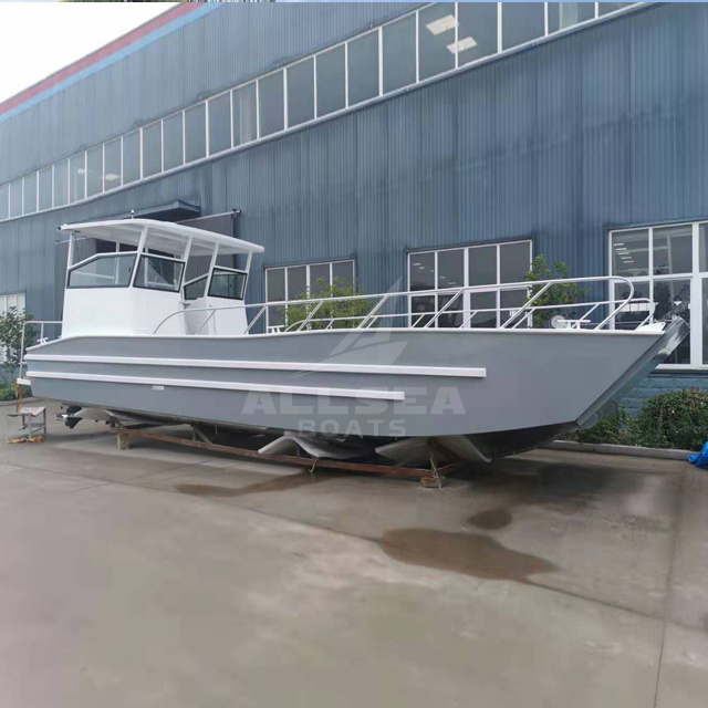 10m aluminium standard fishing boats welded aluminum power work boat landing craft for sale