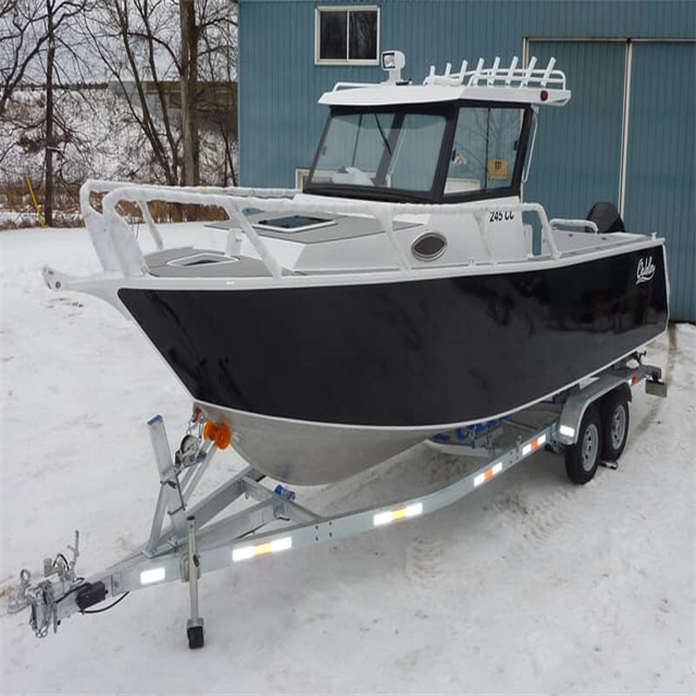 25ft 7.55m New Design Cabin Aluminum offshore Fishing Cuddy Boat