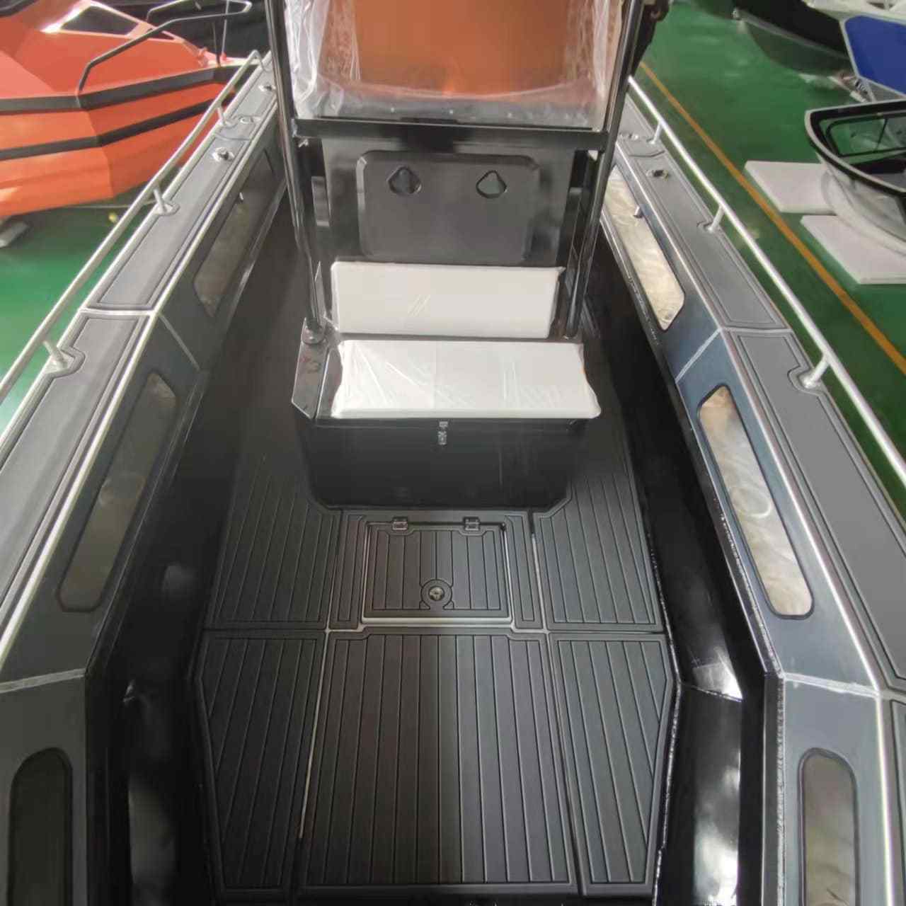 Allsea 25ft 7.5m EasyCraft Center Console Aluminum Fishing Boat Deep V Boat Pontoon for Sale