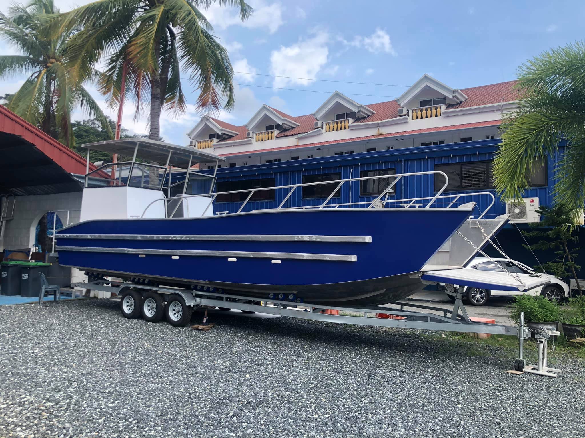 32ft landing craft aluminum boat as ferry or barge for transporting passenger or cargo