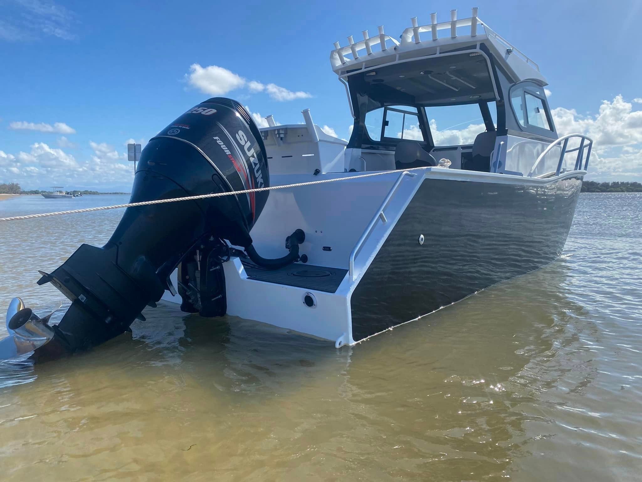 Australian style 7.5m 25ft Deep V hull aluminum cabin pleasure fishing boats