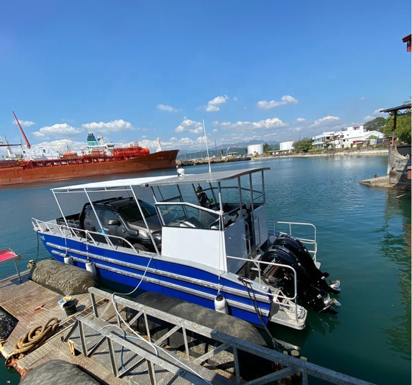 32ft landing craft aluminum boat as ferry or barge for transporting passenger or cargo