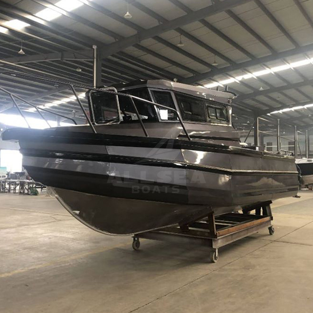 8.5m aluminum boats offshore welded aluminum center cabin hardtop boat for sale