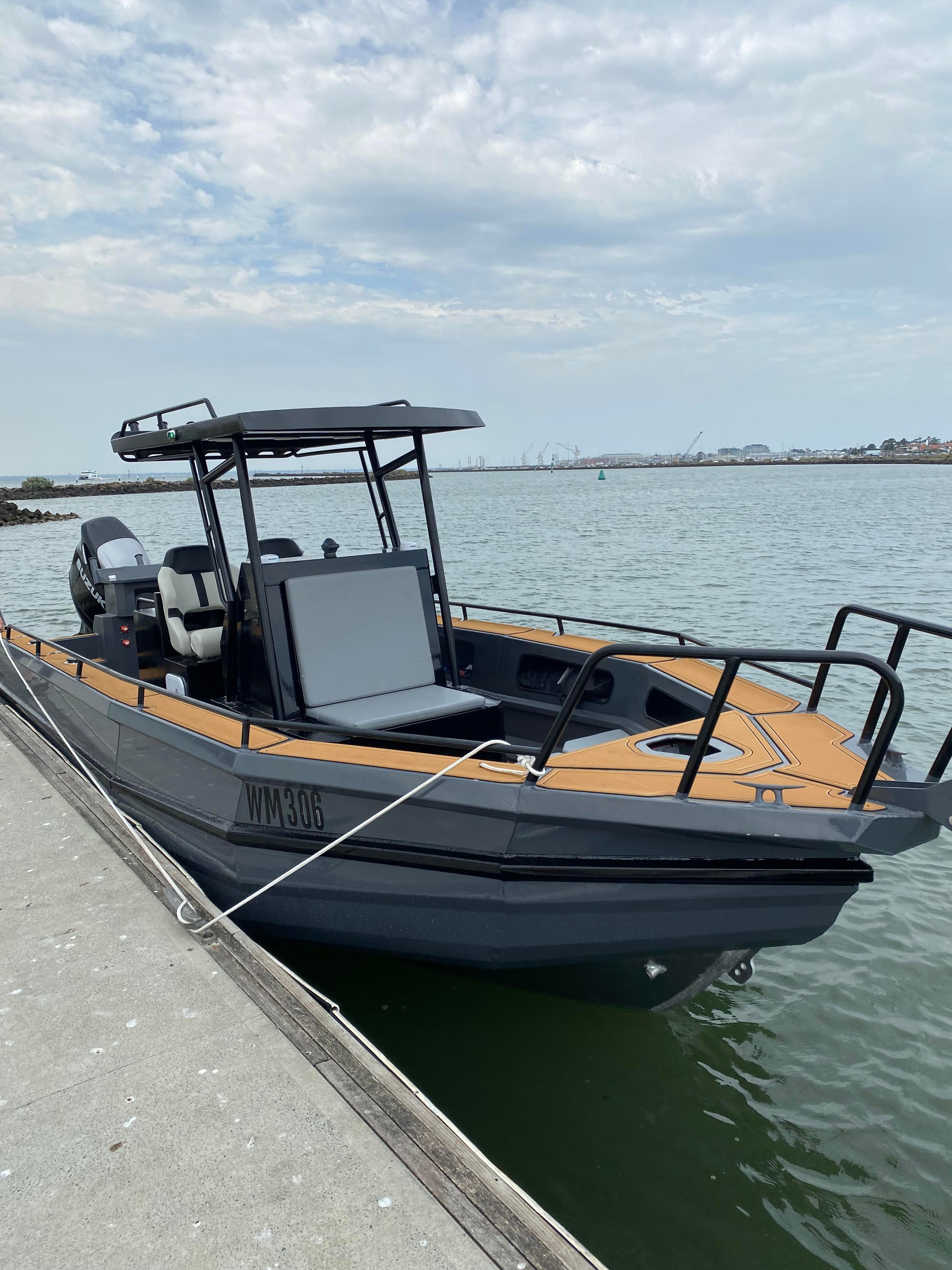 Allsea 25ft 7.5m EasyCraft Center Console Aluminum Fishing Boat Deep V Boat Pontoon for Sale