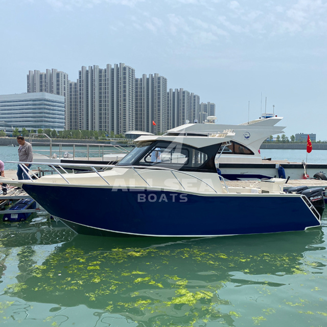 Marine Standard 7.5m Stable Offshore Leisure Aluminium craft Boat for Sale