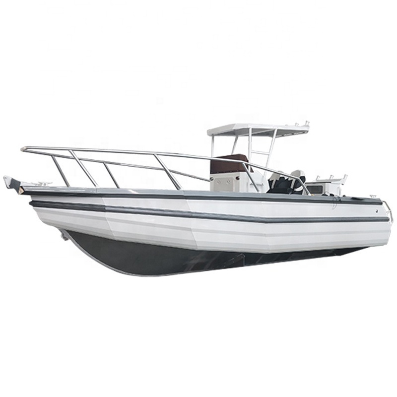 6.85m 22.5ft V hull Aluminium Fishing Speed Center Console Boat with Hardtop